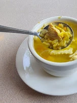 Chicken and Rice Soup w Saltines